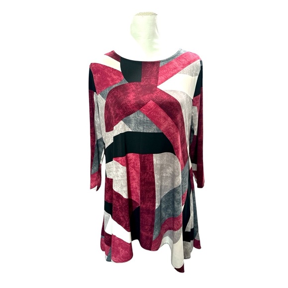 Alfani Tunic Blouse, Super Stretchy, EUC, Size Medium - Picture 1 of 7